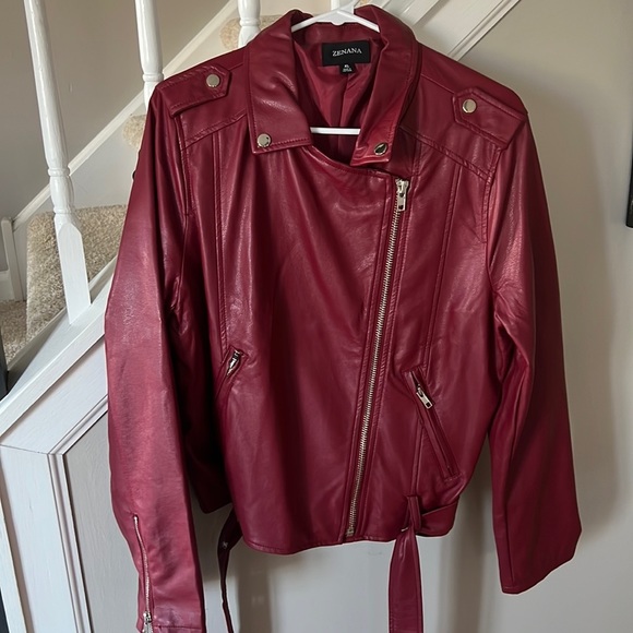 Zenana Outfitters Jackets & Blazers - New Zenana Faux Leather Jacket